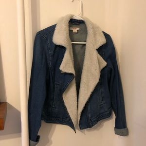 Sherpa lined jean jacket